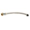 Quickfitting 1/2in Push-to-Connect Straight Valve x 1/2in FIP x 12in Length Faucet Connector Hose LF746SR - alternate 2